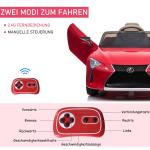 Barnbil Licensierad Lexus LC500 Elbil med 2,4G Fjärrkontroll MP3 USB Ljus och Musik för 3-6 År
