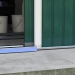 Verktygsbod Trädgårdsbod med Taktak Mörkgrön av Galvaniserat Stål för Trädgård Skjul med Skjutdörr och Grund 12,4 m² 340 x 386 x 200 cm