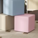Mjuka Byggklossar, 12 Kuber à 20 x 20 x 20 cm, Lättskött och Barnsäkert, för 1–3 År, Konstläder