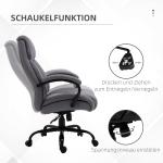 Ergonomisk Kontorsstol XXL, Robust Skrivbordsstol med Extra Tjock Vaddering, Förstärkt Konstruktion för Tung Belastning, Svart, 220 kg