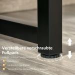 Skrivbord i Industriell Design, Robust Datorbord med Hyllor, Stilig Arbetsplats för Hemmakontoret, Rustik Brun, 120 x 60 x 85 cm