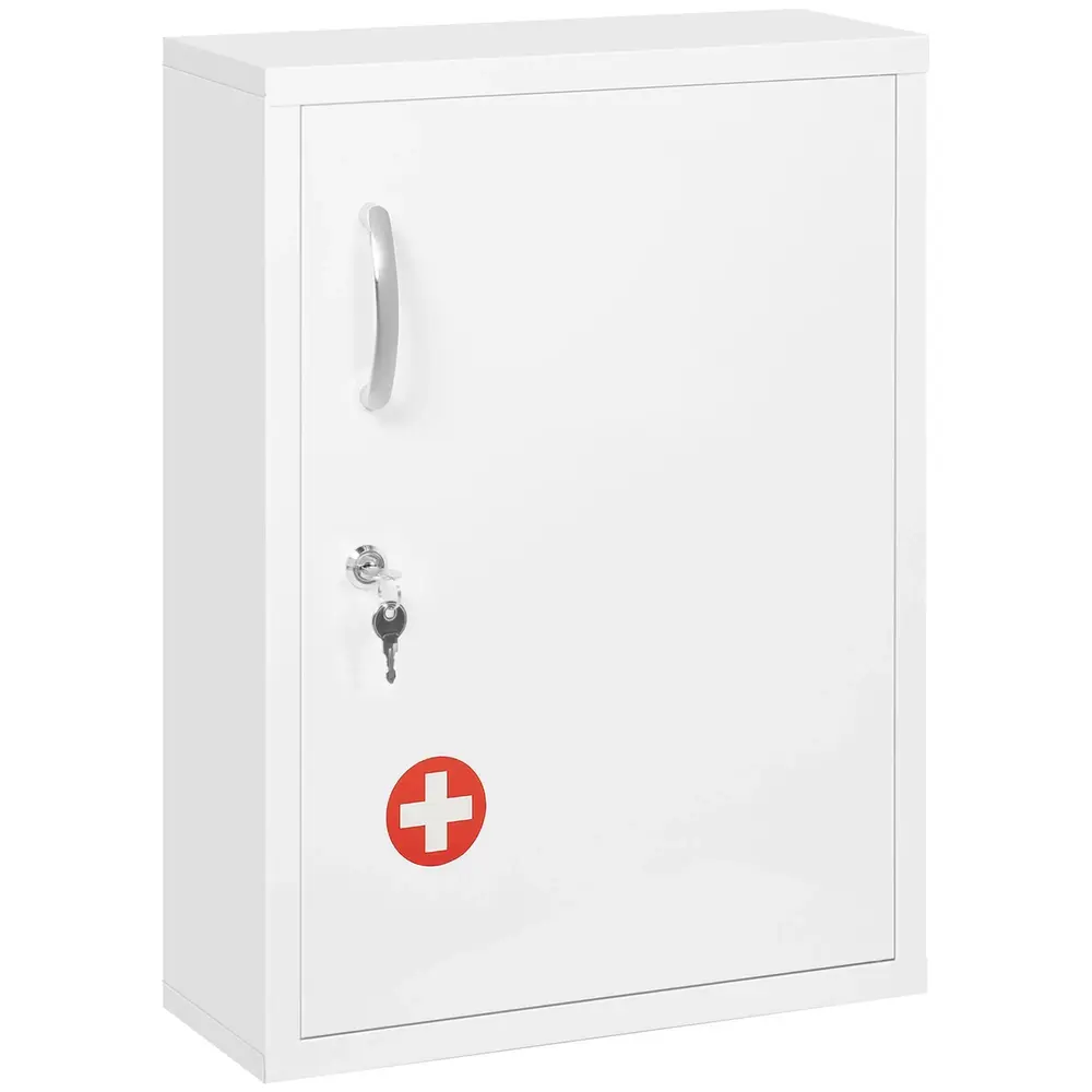 Låsbart Medicinskåp för Vägg Säkert 40 x 15 x 53,5 Cm