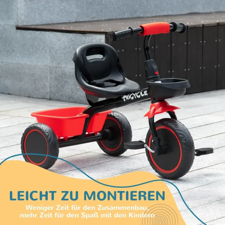 Trehjuling Barncykel Flerfärgad av Metall och Plast