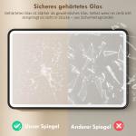 Badrumsspegel LED Dimbar Svart Glas och Aluminium för Badrum Väggspegel med Minnesfunktion och 3 Ljusfärger 90x60 cm
