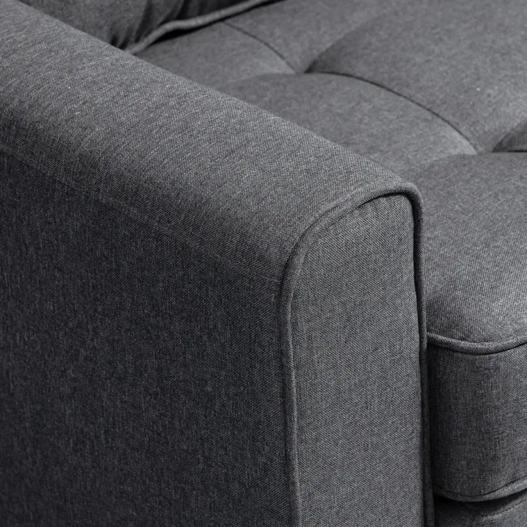 Bäddsoffa 2-Sits i Linnetyg Kompakt 147,5 x 75 x 85 cm