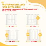 Trappgrind/Hundgrind utan Borrning, Justerbar, 76–104 cm