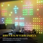 Ljusslinga Ljusridå med 400 LED Varmvit av Plast och Koppar för Fest och Jul Gardin med Musiksynkronisering 3 x 3 m