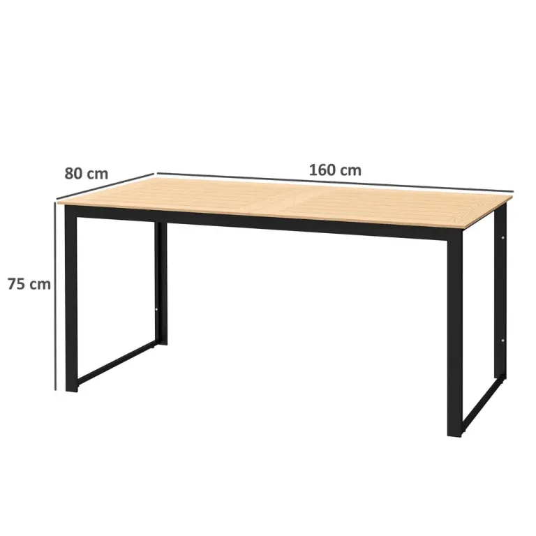 Trädgårdsbord Rektangulärt Teak 160 x 80 cm
