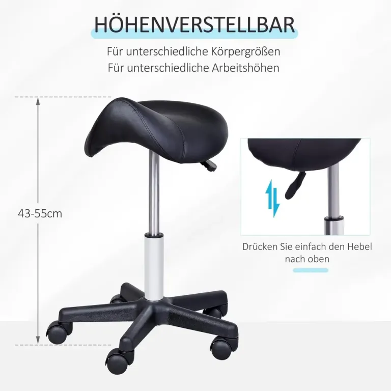 Rullpall Snurrpall Svart av Konstläder och Metall