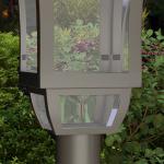 Sollampa för Trädgård med LED och Ljussensor för Utomhusbelysning Hållbar och Vattentät Svart Plast och Metall IP44 127 cm