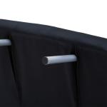 Bäddsoffa 2-Sits Soffa Ljusgrå av Tyg och Metall för Vardagsrum Justerbar med Kuddar Lastkapacitet upp till 150 kg Bekväm Säng