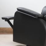 Justerbar TV-Fåtölj i Konstläder, Bekväm Relaxstol med Ergonomiskt Ryggstöd, Stilren Vilostol för Vardagsrum, Brun, 75 x 92 x 99 cm