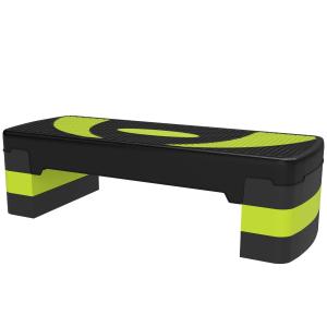 Aerobic Stepper Stegbräda Höjdjusterbar Grön av Plast för Fitness och Hemmaträning Motionscykel med 3 Nivåer 10-20 cm