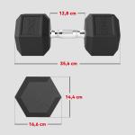 Gjutjärnshantlar med Räfflade Handtag för Hem, Gym och Styrketräning, 2x20 kg