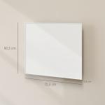 Värmepanel Väggmonterad Vit Aluminium för Inomhusbruk Infraröd Värmare med Termostat och Fjärrkontroll Energisnål Uppvärmning