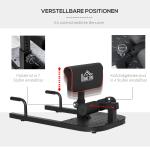 Sissy Squat Trainer 3 i 1 Justerbar upp till 120 Kg Stål Benbuktränare för Effektiv Träning Svart