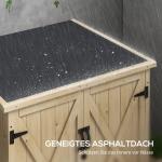 Trädgårdsbox/Kuddlåda, Väderbeständig, Asfalttak, Mörkgrå, 77,5 x 88 x 90 cm