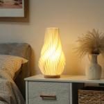 Bordslampa Sänglampa Smart Vit av Plast för Sovrum och Vardagsrum Dimbar Lampa med App och Röstkontroll