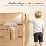 Byrå med 6 Lådor Naturfärgad Spånskiva för Vardagsrum och Sovrum Förvaringsskåp i Trädesign Rymlig och Stabil 100 cm