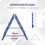 Fotbollsrebounder Kickback Goal Rebound Wall Net Justerbart 5 Nivåer Stål för Träning och Spel Blå 100 X 95 X 90 Cm