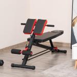 Justerbar Träningsbänk för Hemmagym Mångsidig Lutningsbänk för Hantelpress och Sit-Ups Robust Stål Svart 64 X 146 X 73,5-85 Cm