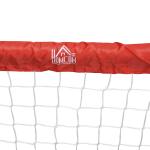 Fotbollsmål 2-Pack Hopfällbara Minimål Stål Q195 och Tetrolon för Trädgård och Lekplats Röd 90 X 36 X 60 Cm