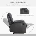 Justerbar TV-Fåtölj i Konstläder, Bekväm Relaxstol med Ergonomiskt Ryggstöd, Stilren Vilostol för Vardagsrum, Brun, 75 x 92 x 99 cm