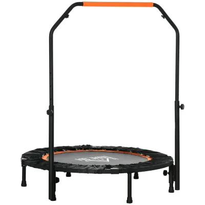 Studsmatta Fitness Rebounder Hopfällbar Svart 102 Cm