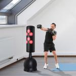 Fristående Boxningspåse 165 Cm med Sugkoppsbas för Proffs och Nybörjare Svart