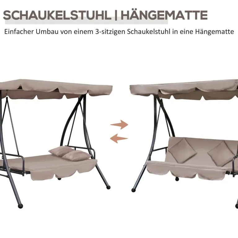 Hammock 3-Sits 2-i-1 200 x 125 x 170 cm