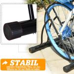 Cykelställ Monteringsställ för Cyklar Robust Metall Svart 60 X 54 X 57 Cm