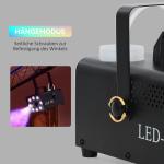 Dimmaskin 450W Rökmaskin Med 13 Färgade Led-Lampor Och Rgb-Effekt, Dimmaskin Med 2 Trådbundna Och Radiofjärrkontroller För Bröllop