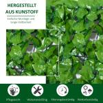 Sekretesshäck Konstgjord Häck för Balkong och Väggdekoration UV-Beständig och Lättskött Ljusgrön 300 X 100 Cm