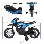 Elektrisk Motorcykel för Barn med Stödhjul och Musik Rolig Körupplevelse för Små Barn Röd 3-6 År