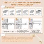 Kattklättervägg Kattmöbel Beige av Plysch och Sisal för Katter upp till 5 kg 4 Delar Väggmonterad med Sittplattform