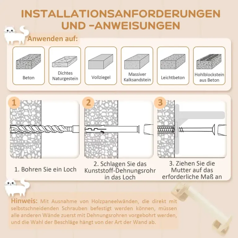 Klösträd för Katter med Sisalpelare