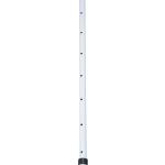 Fällbar Markis Klämma Markis Höjdjusterbar 200 X 150 Cm Aluminium för Terrass och Balkong Blå Vit