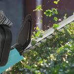 Sladdlös Elektrisk Häcksax med 51 cm Klipplängd och Batteri, Blå