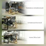 Ergonomisk Knästol, Hälsostol för Hem och Kontor, Meditationsgrå