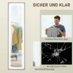 LED Fullängdsspegel med Touch Control, Dimbar, 3 Färglägen, Grå, 40x160 cm