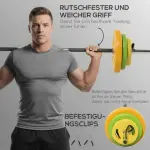 Hantelset 20 kg i Gjutjärn, med Anslutningsrör, Halkfritt Handtag, Flerfärgad