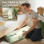 Vikbar Dubbelsidig Babylekmatta och Krypmatta, Flerfärgad, 196x176x1,5 cm