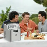 Iskubsmaskin 20 kg/24h med 3,2 L Vattentank, Silver, 2,3 L