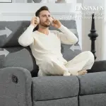 2-sits Soffa med Individuellt Justerbart Ryggstöd, Fotstöd och Tygklädsel i Stål, Grå