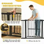 Trappgrind utan Borrning, Säkerhetsgrind för Hund 76-104 cm