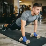 Push-up Bars, Set med 2, Robusta och Halkfria, upp till 120 kg, Bokträ, Natur, 30 x 13 x 10 cm
