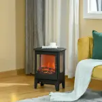 Elektrisk Öppen Spis med Värmare och LED-flameffekt, 1800 W