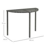 Grillpaviljong Grilltak Kaki av Polyester och Stål för Trädgård Väderbeständig med Sidohyllor för Grillar upp till 100 cm 1,1 x 2,3 m