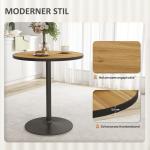 Runt Matbord i Eklook, Kompakt Design för 2-4 Personer, Ek