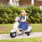 Elektrisk Barnmotorcykel med MP3 Musikbelysning för 3-6 År PP Vit 108 X 49 X 75 Cm